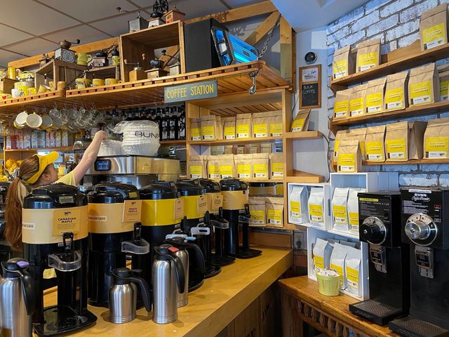 The flavoured coffee station