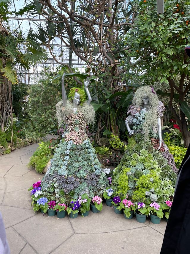 Outside the Centennial Park Conservatory