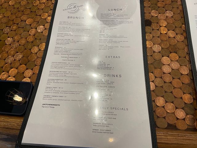 The dining room at Kitchen on Sixth